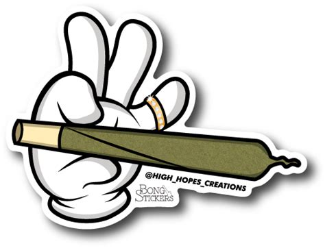 Raw Joint Hand Weed Sticker Weed Stickers Free Transparent Png