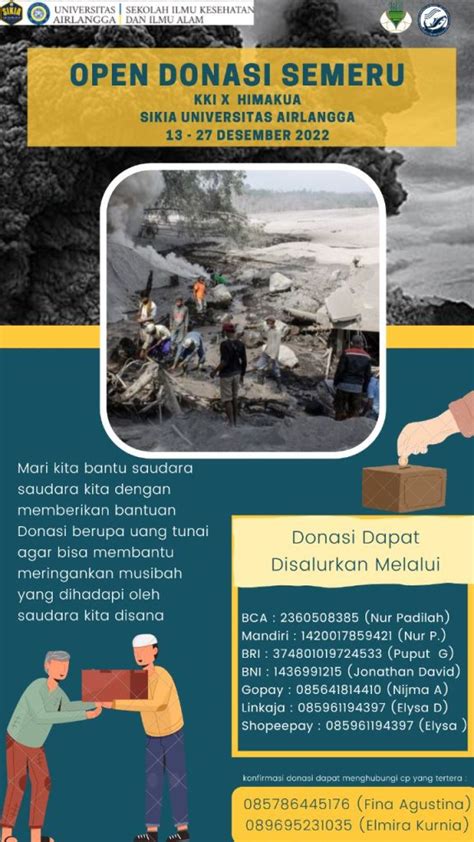 Open Donasi Untuk Korban Erupsi Gunung Semeru Sikia