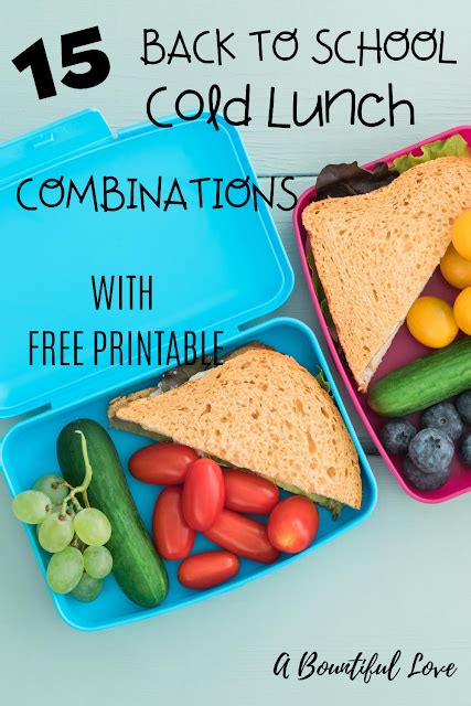 15 Back To School Easy Lunch Ideas Easy Lunches Lunch Recipes