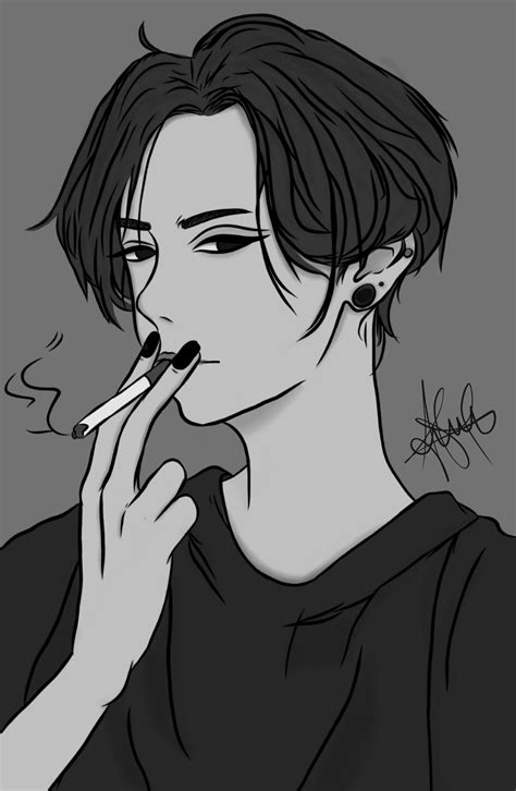 Anime Boy Smoking Anime Boy These Animated Pictures Were Created Using