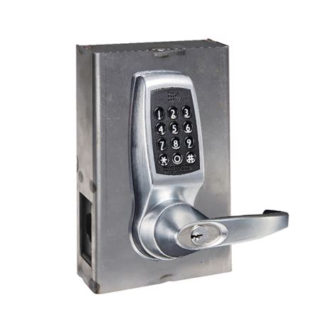 codelocks cl4510 smart lock tubular latchbolt gate box kit brushed steel 91574 gate
