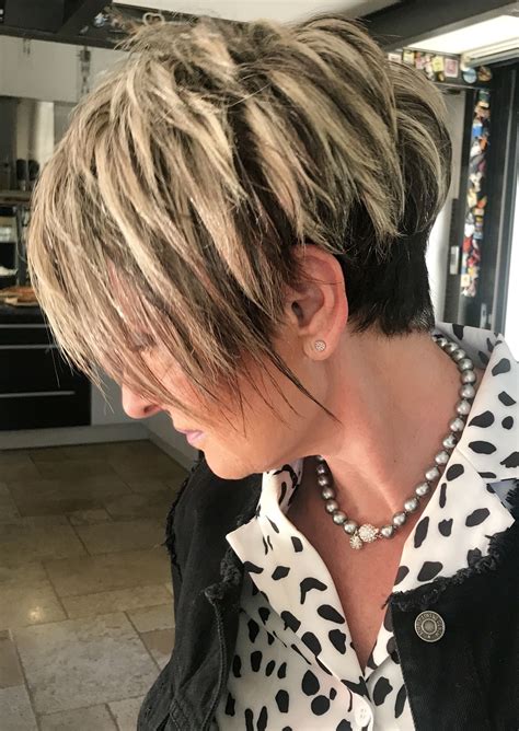 Messy Short Hair, Pixie Haircut For Thick Hair, Haircut For Older Women
