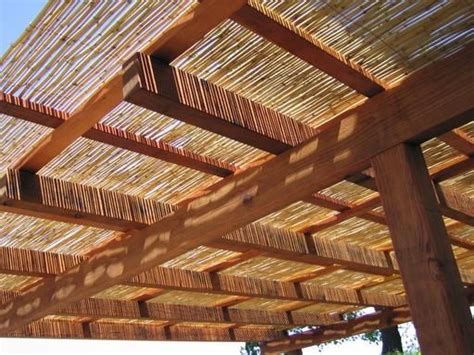Bamboo Waterproof Pergola Roof Ideas Margarito Worthington