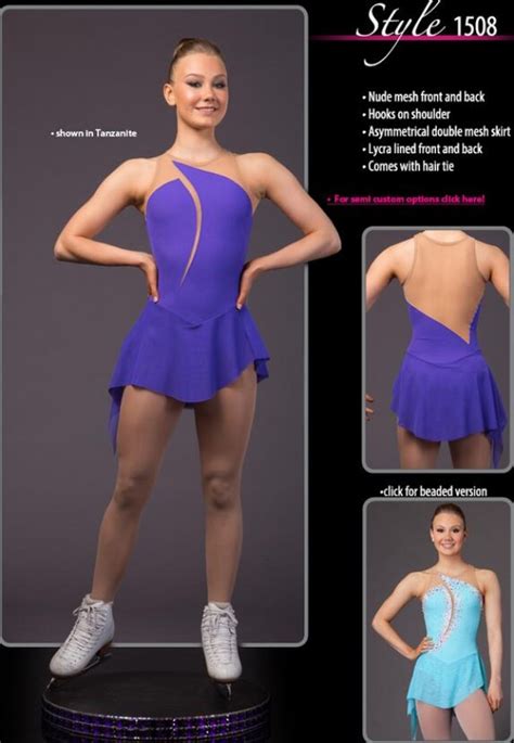 Blue Purple Brad Griffiesice Skating Dress Girls Bn1745 Brad