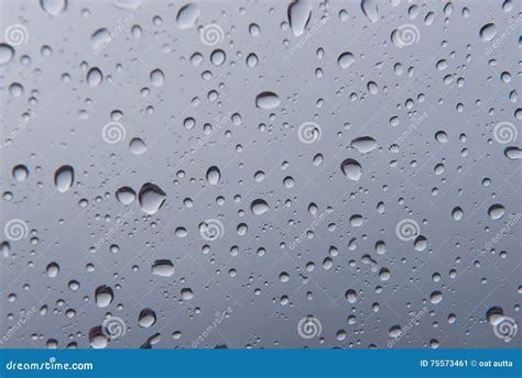 Rain Water Drops Bubbles Wet For Background Stock Image Image Of