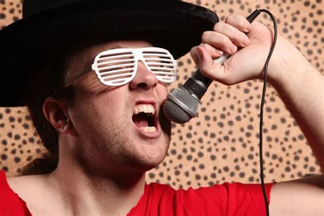 Crazy Rock And Roll Singer Stock Image Everypixel