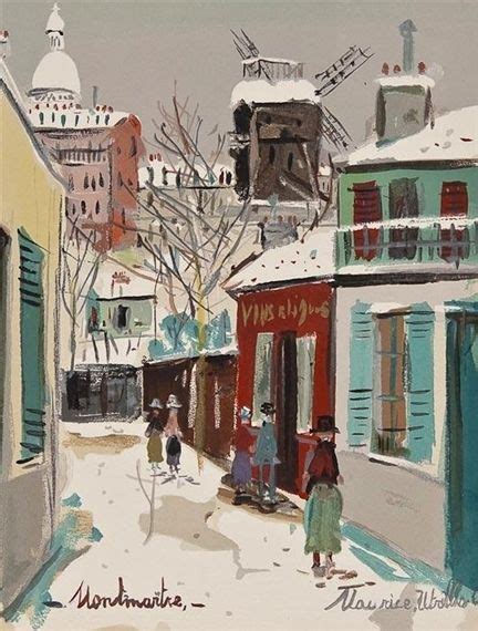 Maurice Utrillo Montmartre Creation Date 1947 Medium Lithograph
