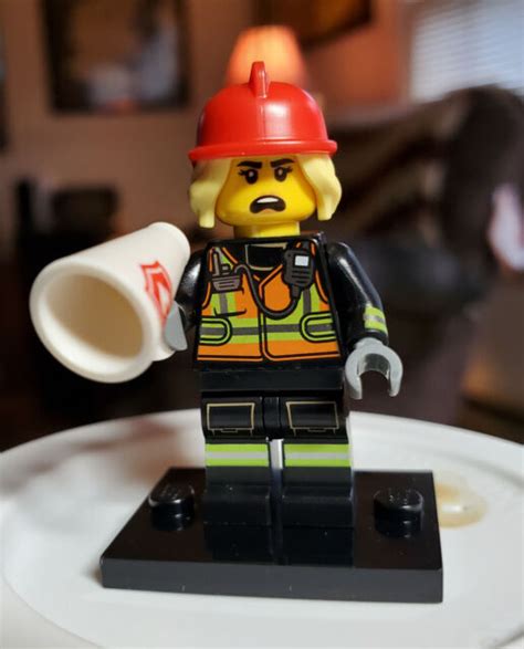 Lego Minifigures Series 19 Firefighter Ebay