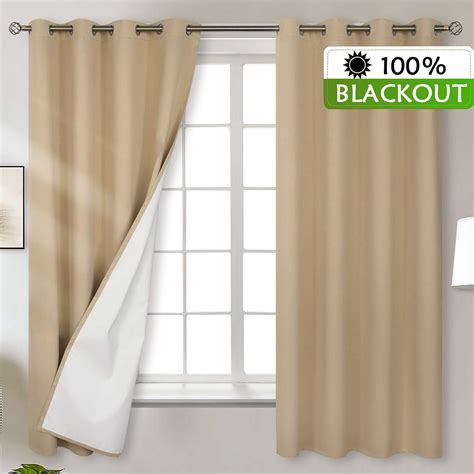Bgment Total Blackout Curtains With 4 Pass Lining Eyelet Thermal