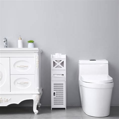 Ktaxon Small Bathroom Storage Corner Floor Cabinet With Doors And