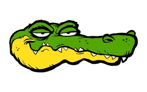 Animated Crocodile Face