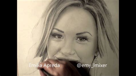 Ddlovato Demi Lovato Drawing Time Lapse By Emilia Apreda Youtube