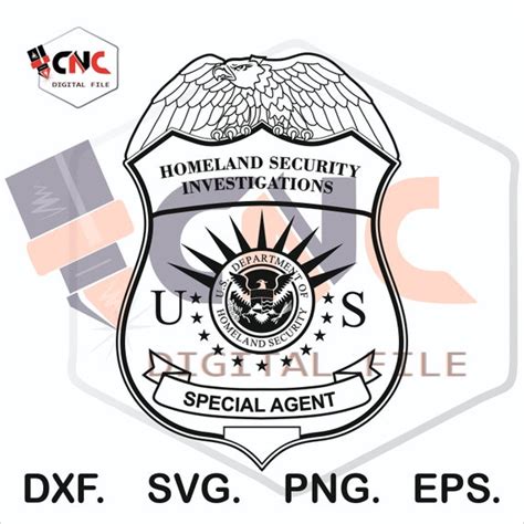 Homeland Security Investigation Special Agent Usa 2d Vector Etsy