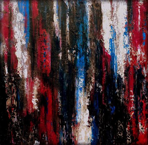 Dark Bold Abstract Painting Textured Painting By Holly Anderson