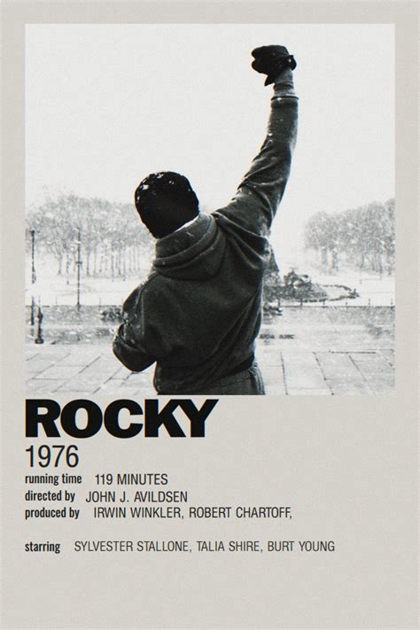 R O C K Y Movie Poster Room Film Posters Minimalist Rocky Poster