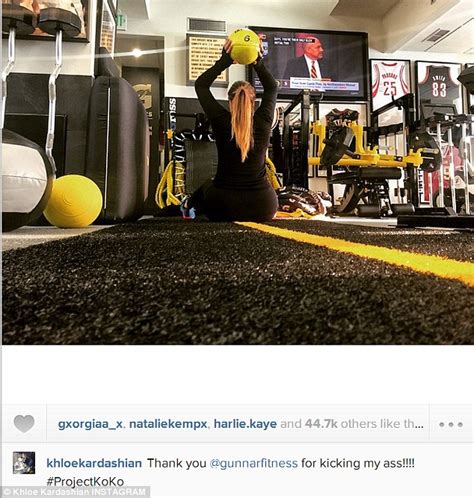 Khloe Kardashian Puts Herself Through Workout After Fat Booty Jibes