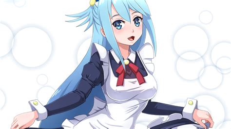 Desktop Wallpaper Anime Girl Aqua Konosuba Anime Hd Image Picture
