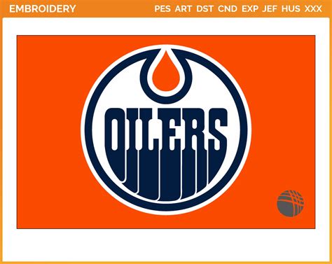 Edmonton Oilers Jersey Logo 2017 Hockey Sports Embroidery Logo In