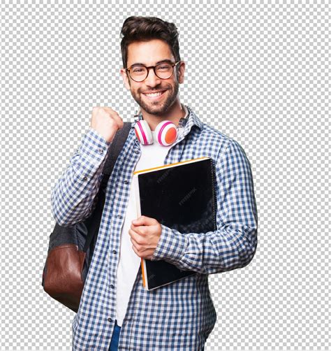 Premium Psd Student Man Holding A Book