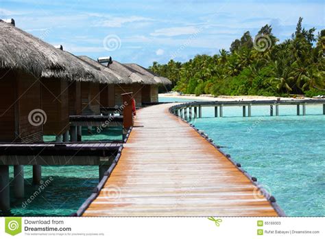 Maldives Resort Stock Image Image Of Walkway Wonderful 65169303