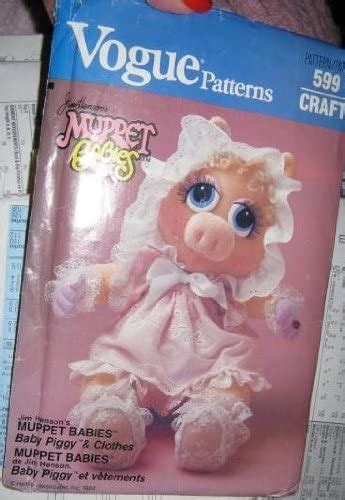 Vogue 8967 Vintage Muppet Baby Miss Piggy Pattern And