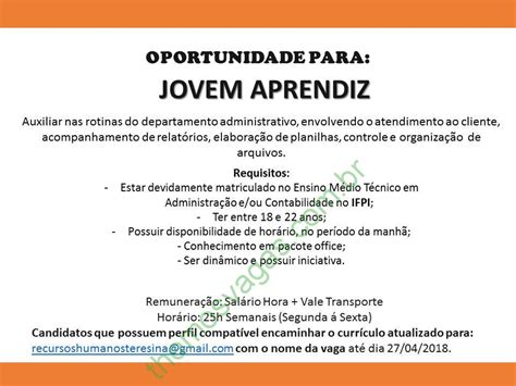 Por que trabalhar na c&a? Modelos De Curriculos De Menor Aprendiz - Vários Modelos