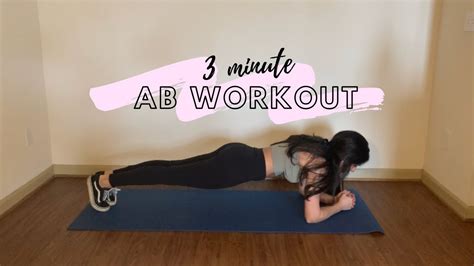 MINUTE AB WORKOUT REAL TIME NO EQUIPMENT YouTube
