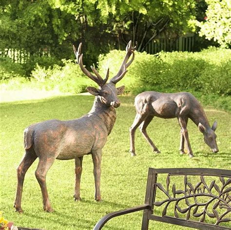 Garden Decoration Life Size Resin Fiberglass Reindeer Statue View Life