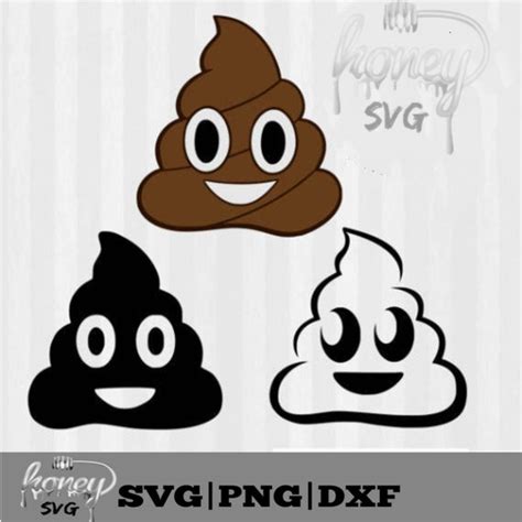 Poop Emoji Svg File Cutting Template Clip Art Voor Etsy Nederland