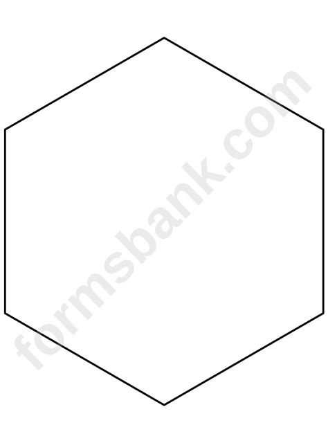 Free Printable 8 Inch Hexagon Template Printable Templates