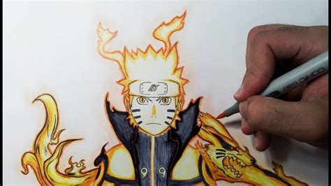Drawing Naruto Bijuu Mode Youtube