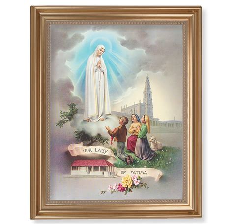 Our Lady Of Fatima Picture Framed Wall Art Decor Extra Large Classic