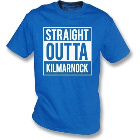 Straight Outta Kilmarnock T Shirt Mens From Punk Football Uk