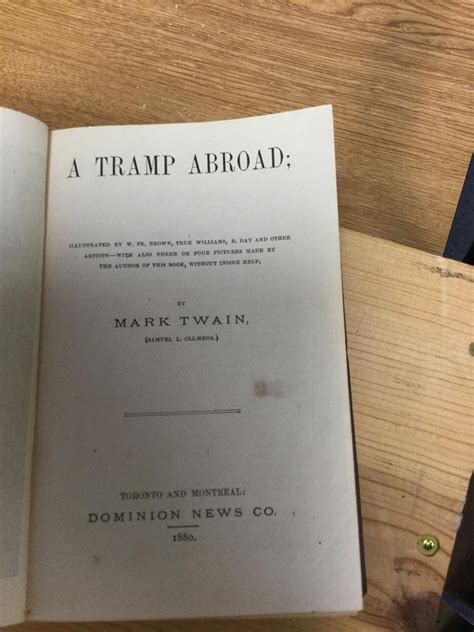 A Tramp Abroad By Twain Mark Good Hardcover 1880 First Edition