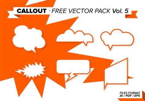 Callout Free Vector Pack Vol 5 Download Free Vectors Clipart