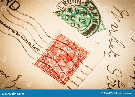 Old Vintage Postage Stamps Editorial Image 30965616