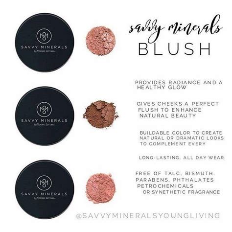 Three Different Blushes Savvy Minerals Healthy Glow Minerals Makeup