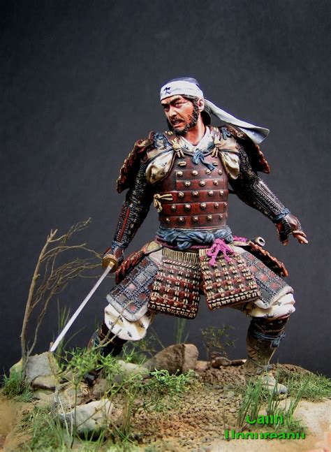 Ronin Samurai 90mm Painted By Calin Ungureanu Самурай Солдаты