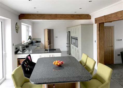 An Oak Cover Used Bridge A Opening By Knocking Through 2 Rooms Kitchen