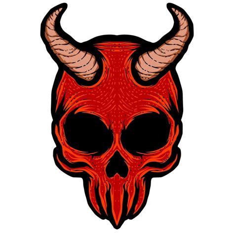 Devil Skull Illustration Mascot 25265269 Vector Art At Vecteezy