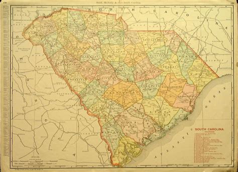 1895 Map Of South Carolina American