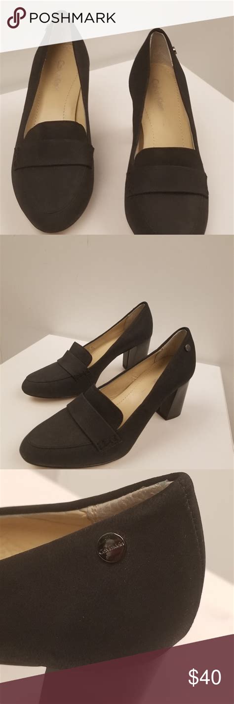 Cavin Klein Platform Shoes Black Comfortable Stylish Platform Calvin