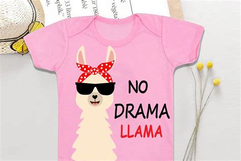 No Drama Llama Svg Cute Llama Svg Cut Files Png Llamas Etsy