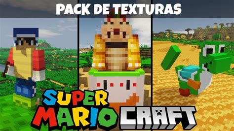 Super Mario Craft Texture Pack Para Minecraft 1192 1182 1171 1
