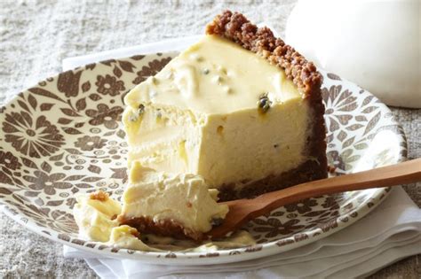 Sour cream is not included in cheesecakes for the sake of humor. Baked Sour Cream And Passionfruit Cheesecake Recipe ...