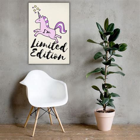 Funny Unicorn Im Limited Edition Kid Room Office Cubicle Décor Etsy