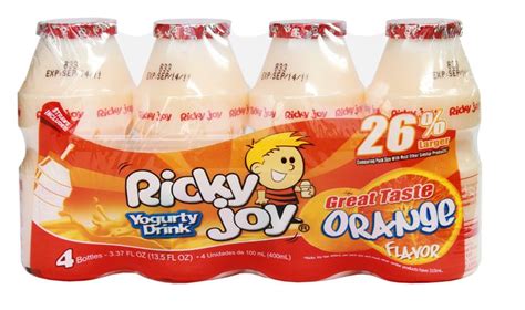 Ricky Joy® 3oz Bottles Orange Flavor Yogurt Drinks Izze Bottle Joy