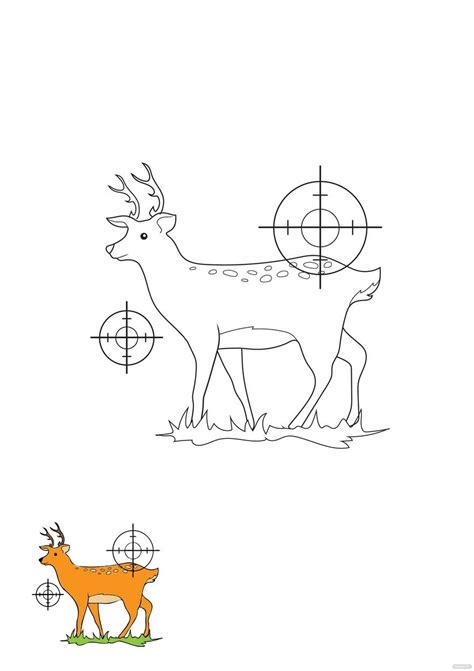 Deer Hunting Coloring Page In Pdf Download