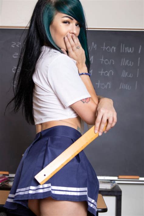 Suicide Girls Skies Misbehaving In Class Nuded Photo