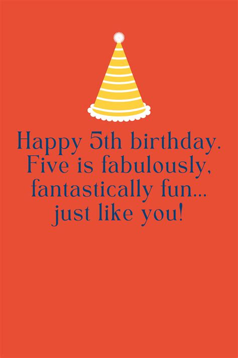 53 Fun 5th Birthday Quotes Messages Darling Quote
